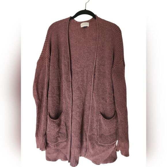 Universal Thread Sweaters - UNIVERSAL THREAD (Target) women's chocolate color Knit cardigan, Size S